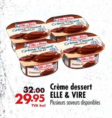 Crème dessert ELLE & VIRE