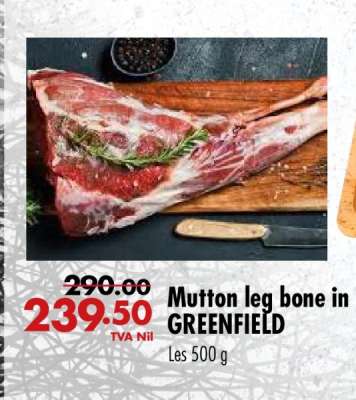 Mutton leg bone in GREENFIELD