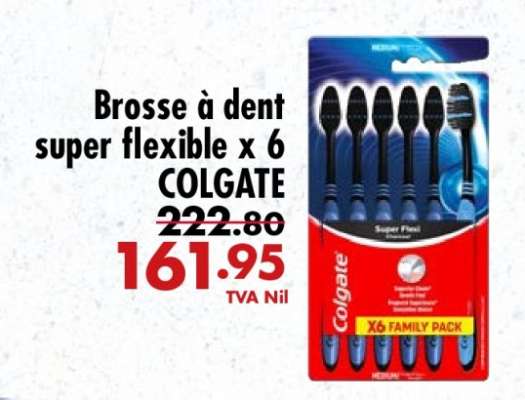 Brosse à dent super flexible x 6 COLGATE