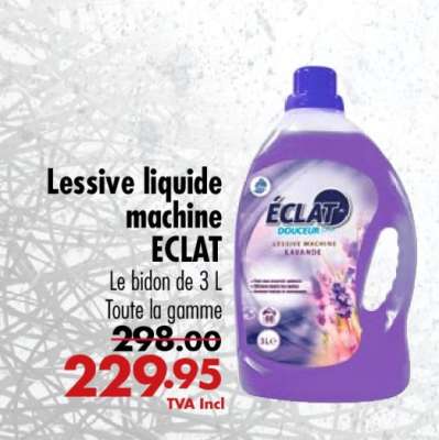 Lessive liquide machine ECLAT