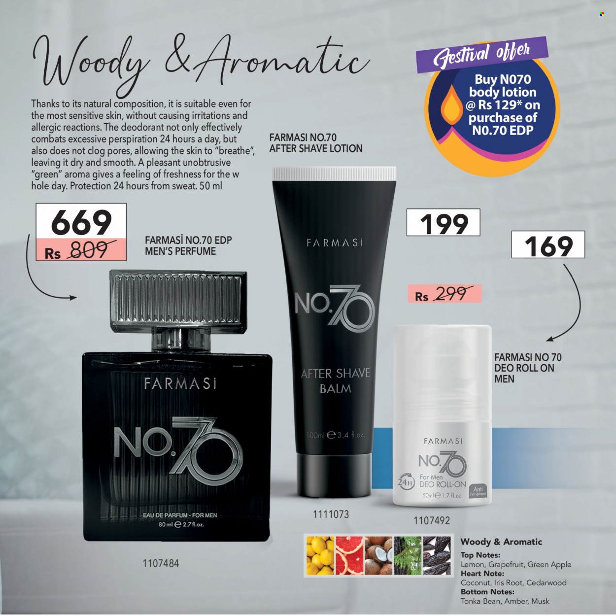 thumbnail - Farmasi Catalogue - 1.10.2022 - 31.10.2022 - Sales products - body lotion, after shave, anti-perspirant, eau de parfum, roll-on, deodorant. Page 88.