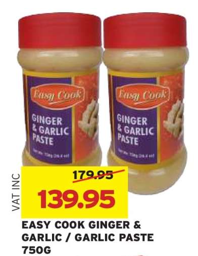 EASY COOK GINGER & GARLIC / GARLIC PASTE