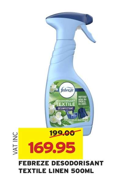 FEBREZE DESODORISANT TEXTILE LINEN 500ML