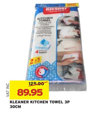 Kleaner Kitchen Towel 3P 30CM