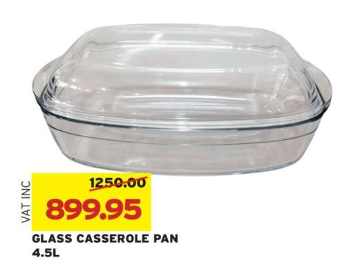 GLASS CASSEROLE PAN
