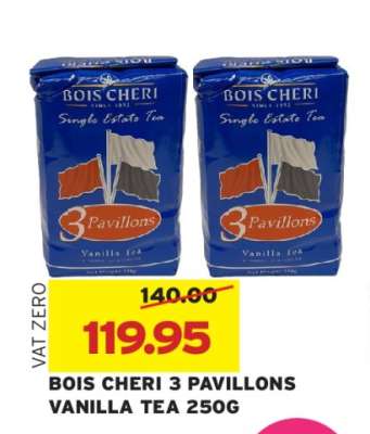 BOIS CHERI 3 PAVILLONS VANILLA TEA 250G