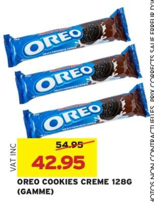 OREO COOKIES CREME 128G (GAMME)