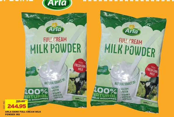 ARLA DANO FULL CREAM MILK POWDER 1KG
