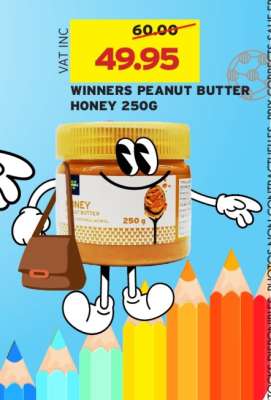 WINNERS PEANUT BUTTER HONEY 250G