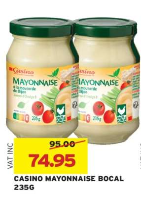 CASINO MAYONNAISE BOCAL 235G
