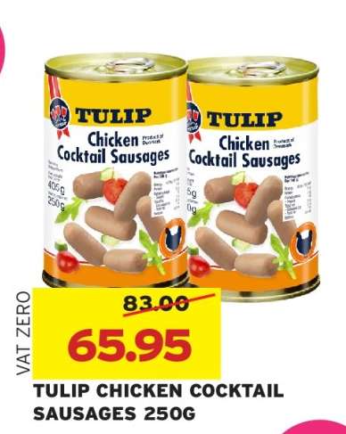 TULIP CHICKEN COCKTAIL SAUSAGES 250G