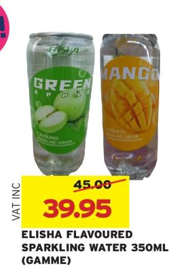 ELISHA FLAVOURED SPARKLING WATER 350ML (GAMME)