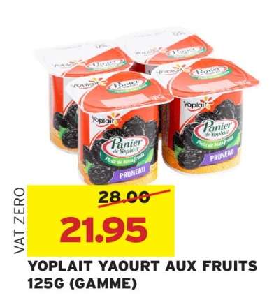 YOPLAIT YAOURT AUX FRUITS 125G (GAMME)