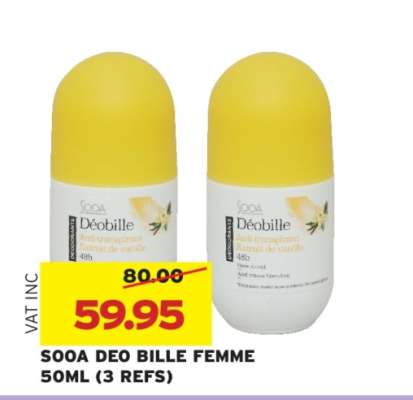 SOOA DEO BILLE FEMME 50ML (3 REFS)