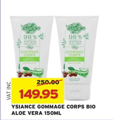 YSIANCE GOMMAGE CORPS BIO ALOE VERA 150ML
