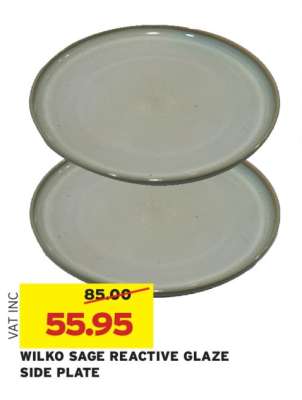WILKO SAGE REACTIVE GLAZE SIDE PLATE