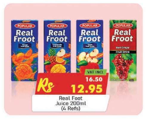 Real Froot Juice 200ml (4 Refs)