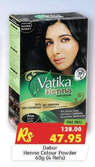 Dabur Henna Colour Powder 60g (4 Refs)