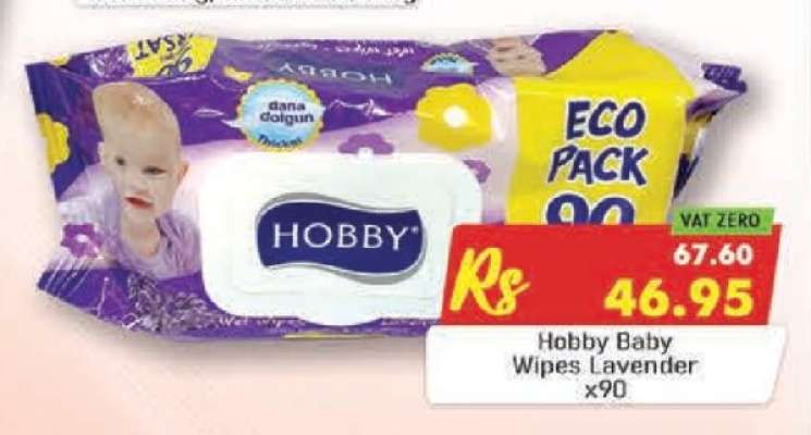 Hobby Baby Wipes Lavender x90
