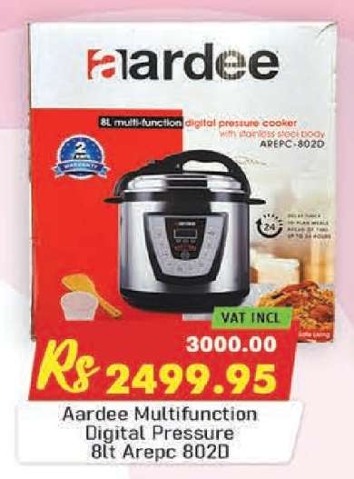 Aardee Multifunction Digital Pressure 8lt Arepc 8020