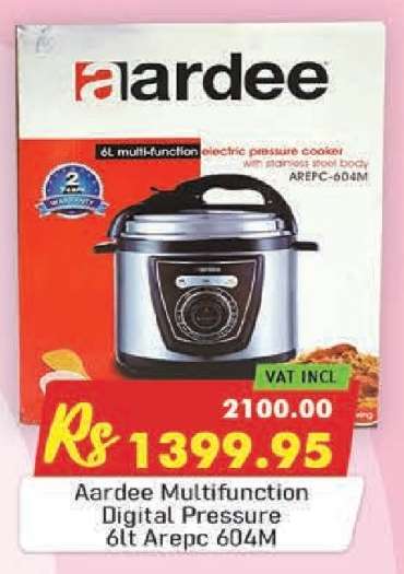 Aardee Multifunction Digital Pressure 6lt Arepc 604M