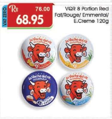 VQR 8 Portion Red Fat/Rouge/Emmental/E.Creme 120g