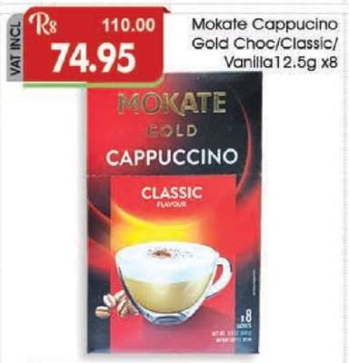 Mokate Cappuccino Gold Choc/Classic/Vanilla 12.5g x8