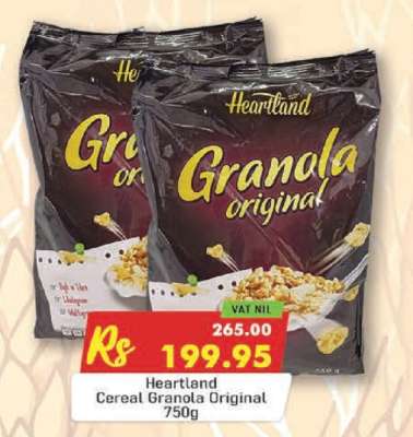 Heartland Cereal Granola Original 750g