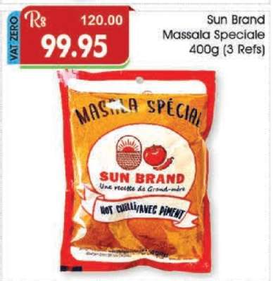 Sun Brand Massala Speciale 400g (3 Refs)
