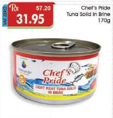 Chef's Pride Tuna Solid In Brine 170g