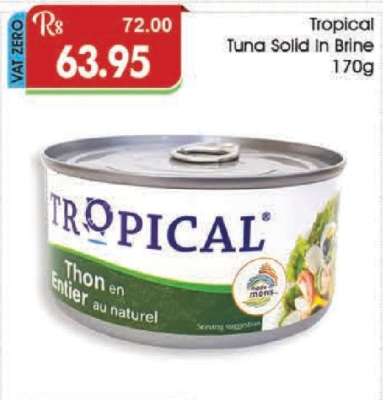 Tropical Tuna Solid In Brine 170g