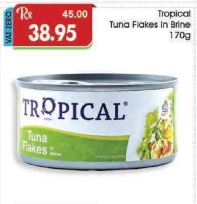 Tropical Tuna Flakes In Brine 170g