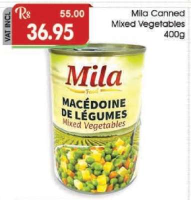 Mila Canned Mixed Vegetables 400g