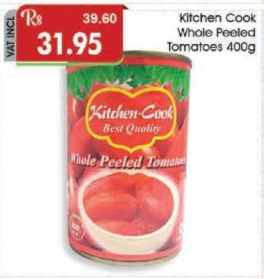 Kitchen Cook Whole Peeled Tomatoes 400g