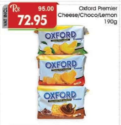 Oxford Premier Cheese/Choco/Lemon 190g