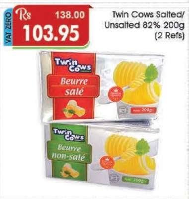 Twin Cows Salted/Unsalted 82% 200g