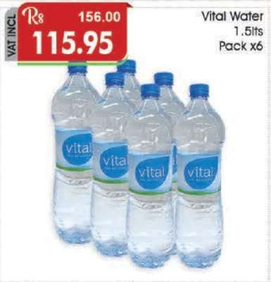 Vital Water 1.5lts Pack x6