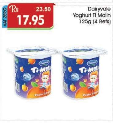 Dairyvale Yoghurt Ti Malin 125g (4 Refs)