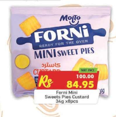 Forni Mini Sweets Pies Custard