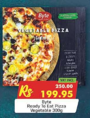 Byte Ready To Eat Pizza Vegetable 300g