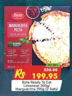 Byte Ready To Eat Lebanese 300g/ Margueritta 290g (2 Refs)
