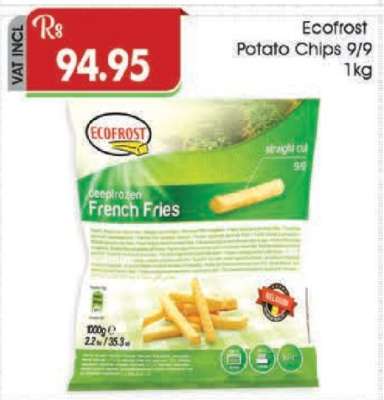 Ecofrost Potato Chips 9/9 1kg