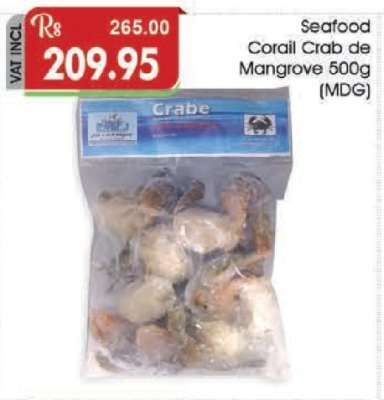 Seafood Corail Crab De Mangrove 500g (MDG)