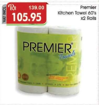 Premier Kitchen Towel 60's x2 Rolls