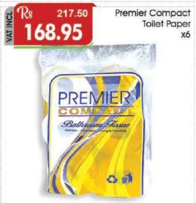 Premier Compact Toilet Paper x6
