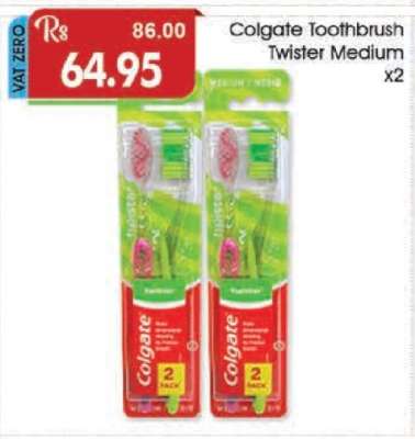 Colgate Toothbrush Twister Medium x2