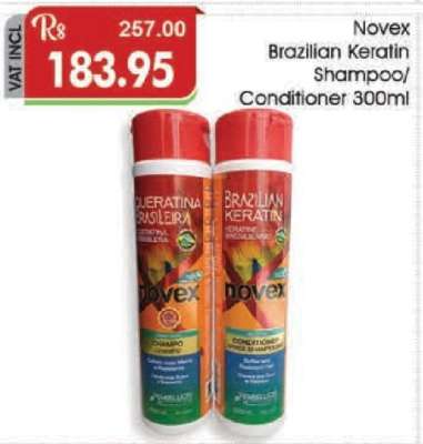 Novex Brazilian Keratin Shampoo/Conditioner 300ml
