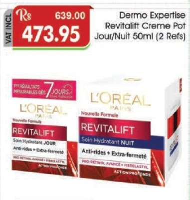 Dermo Expertise Revitalift Creme Pot Jour/Nuit 50ml (2 Refs)