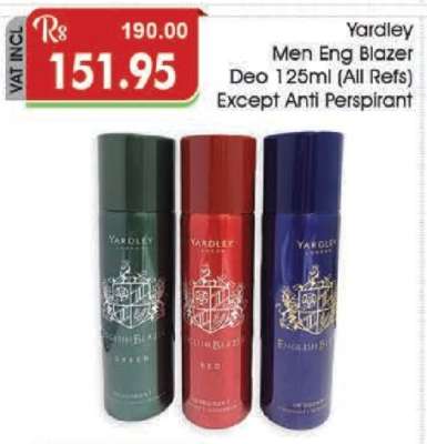 Yardley Men Eng Blazer Deo 125ml
