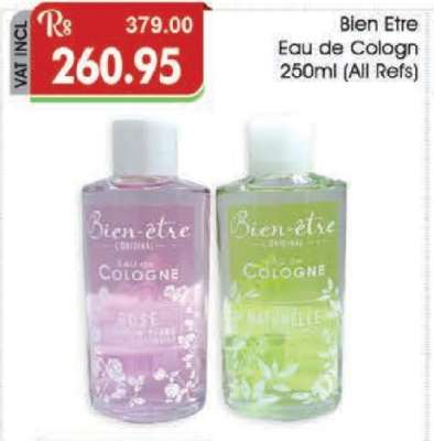 Bien Etre Eau de Cologne 250ml (All Refs)